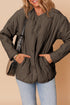 Snap Button Quilted Puffer Jacket
